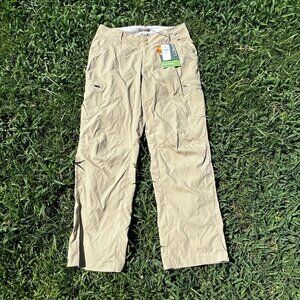 LL Bean Vista Trekking Bottoms Women Size 2 Tan New with Tags Hiking Camping
